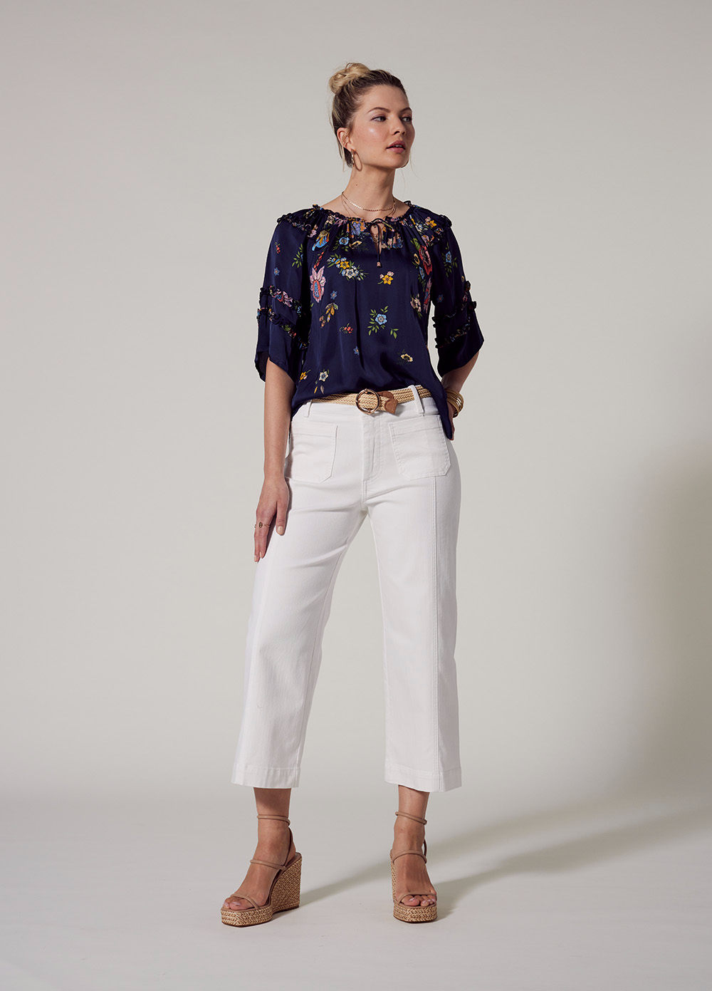 Loobie's Story Gala Blouse - Indigo Multi