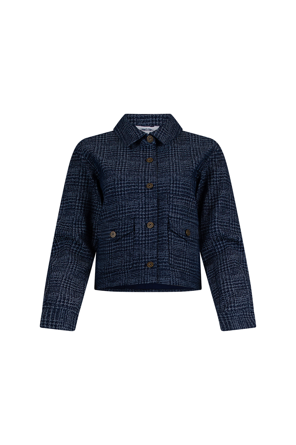 Loobie's Story Harper Jacket - Denim houndstooth