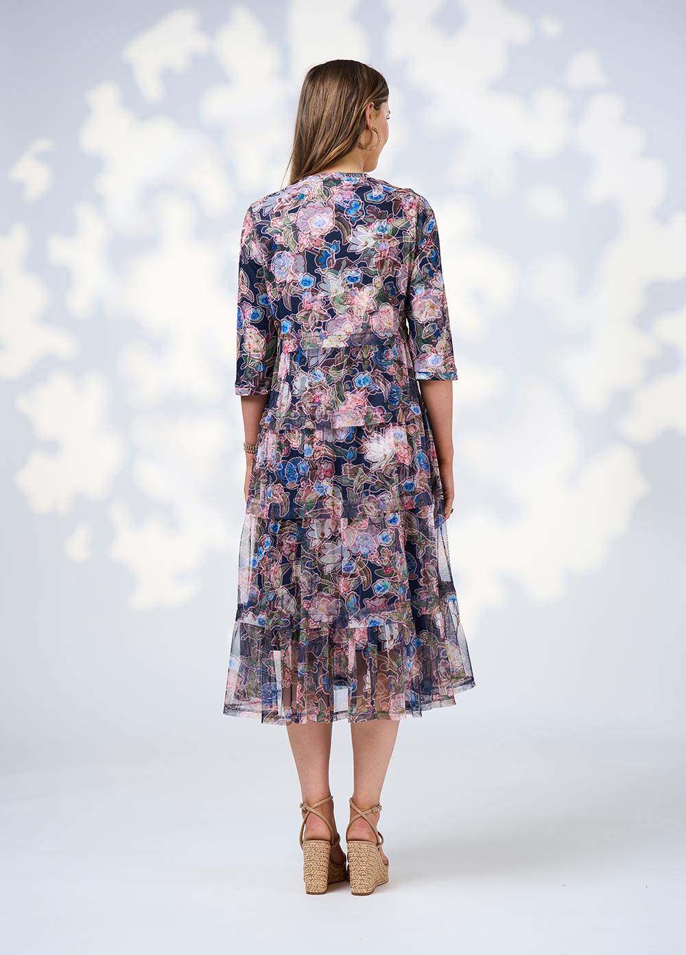 Loobies Story Maeve Tulle Dress - Indigo Multi