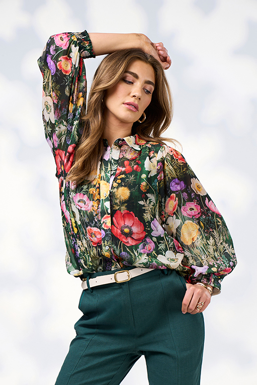 Loobies Story Looking Glass Shirt - Ivy Multi