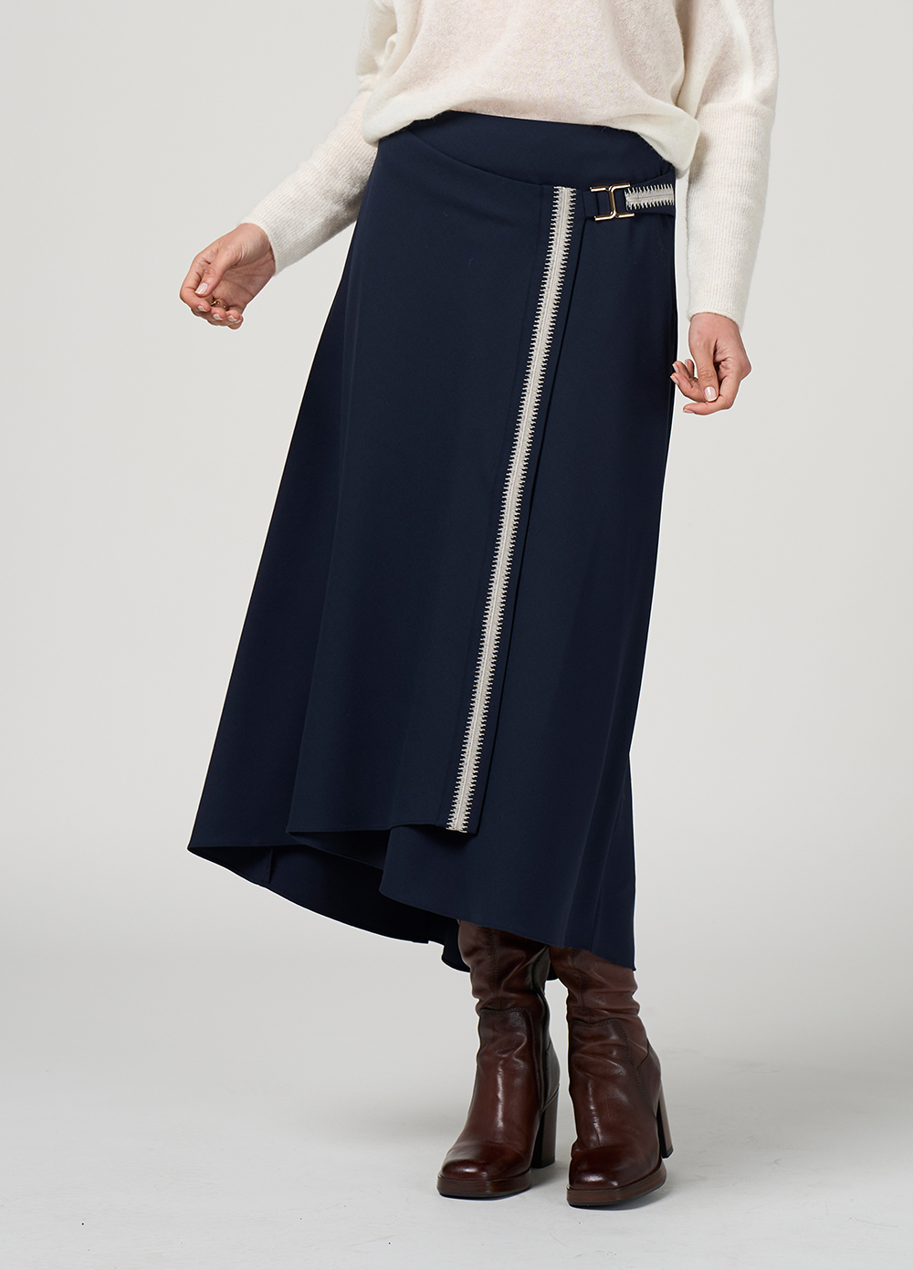 Loobie's Story Bespoke Skirt - Indigo