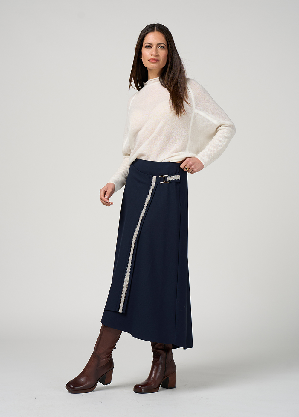 Loobie's Story Bespoke Skirt - Indigo