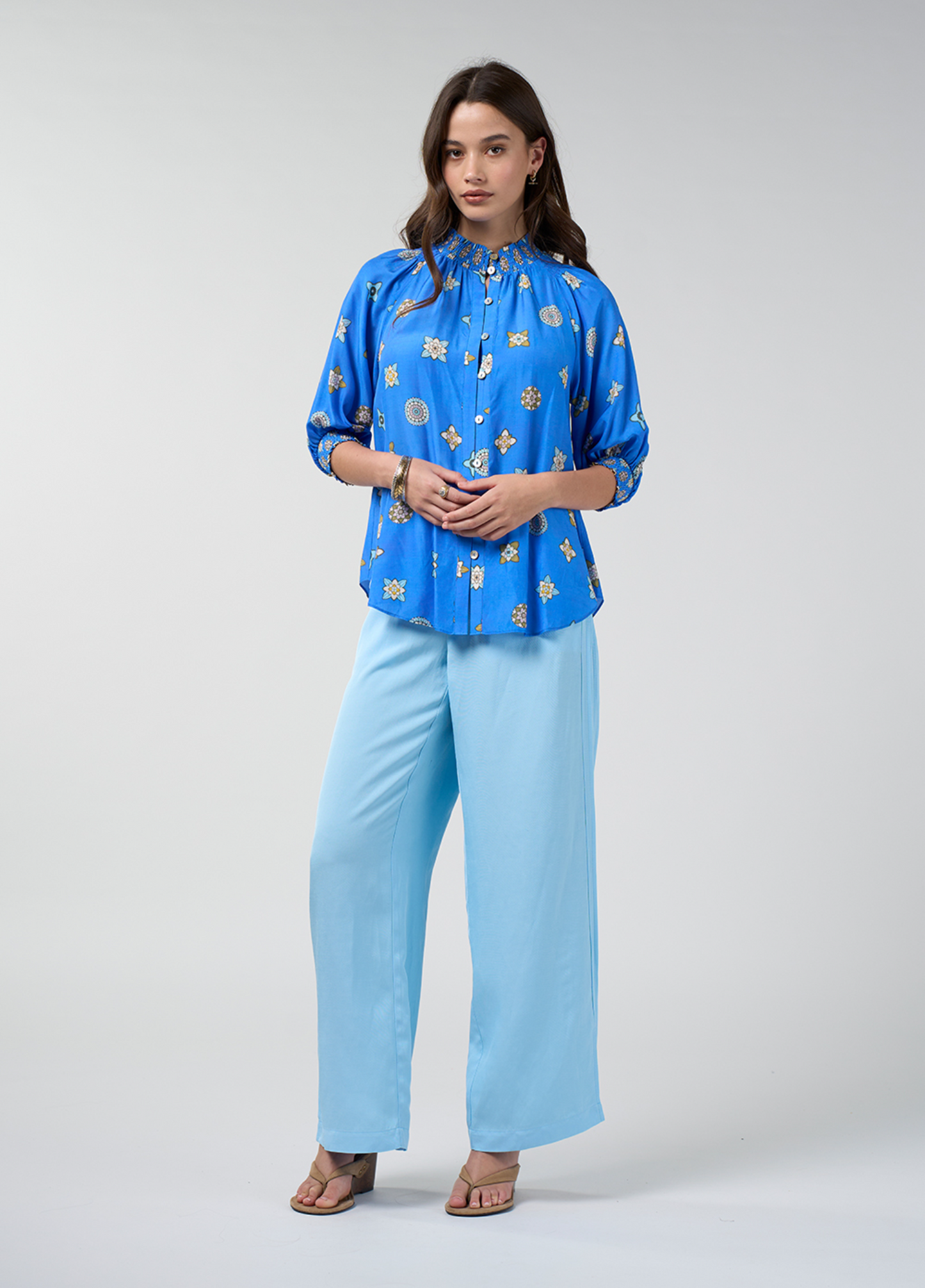 Loobie's Story Dambulla Shirt - Azure Multi