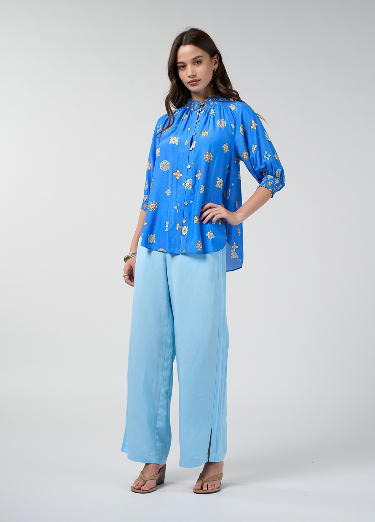 Loobie's Story Dambulla Shirt - Azure Multi