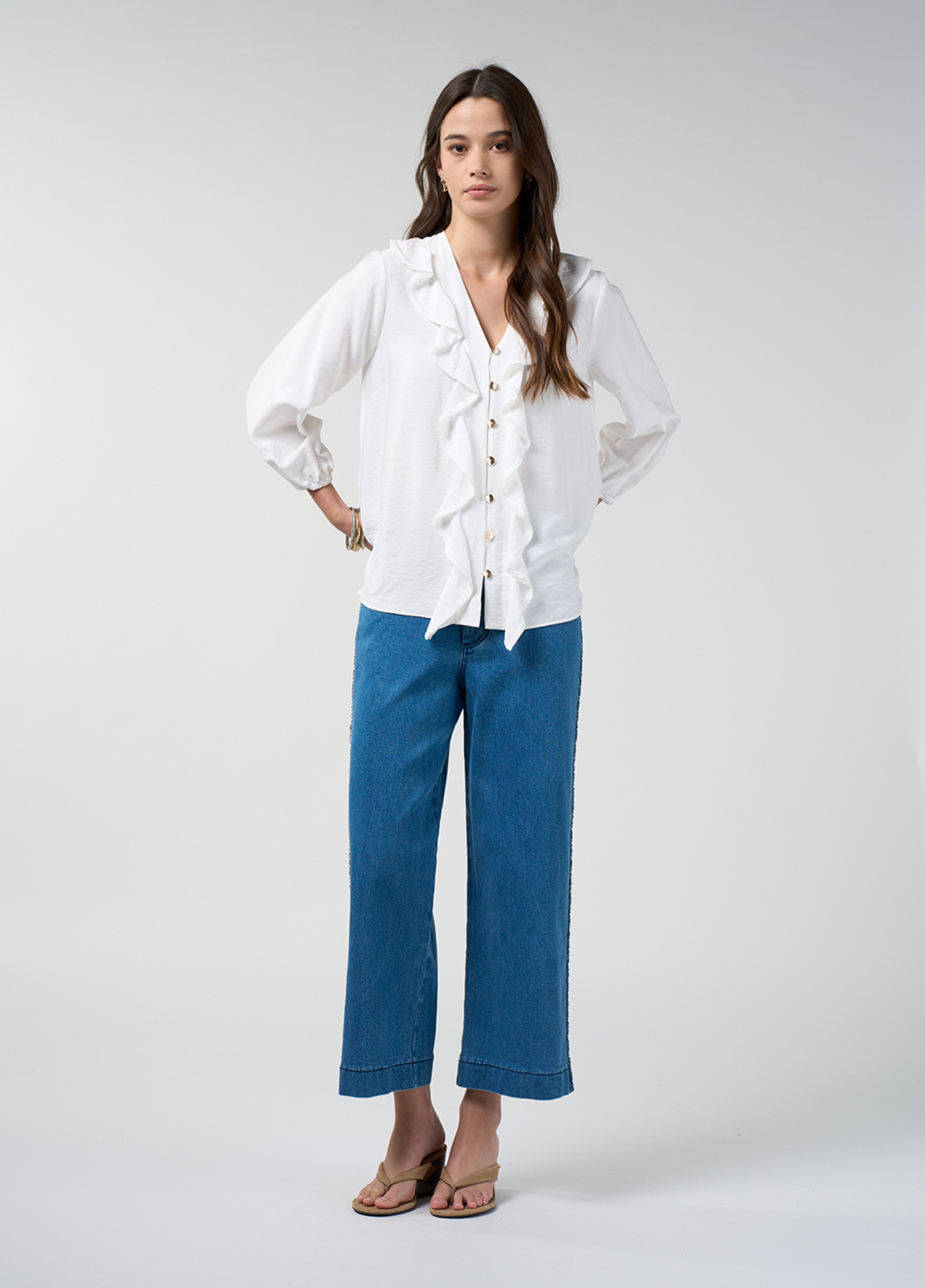 Loobie's Story Priya Shirt - Silk White