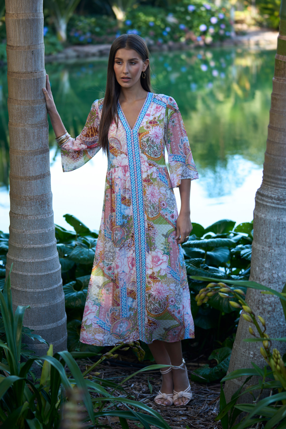 Loobie's Story Dalia Midi Dress - Multi