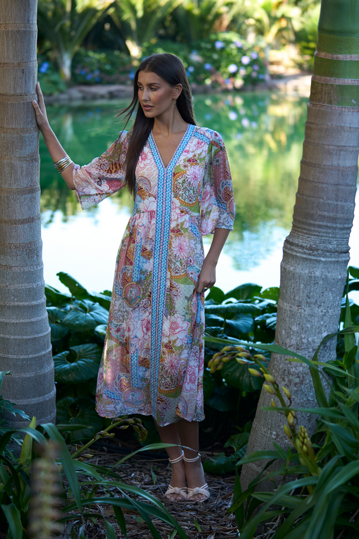 Loobie's Story Dalia Midi Dress - Multi