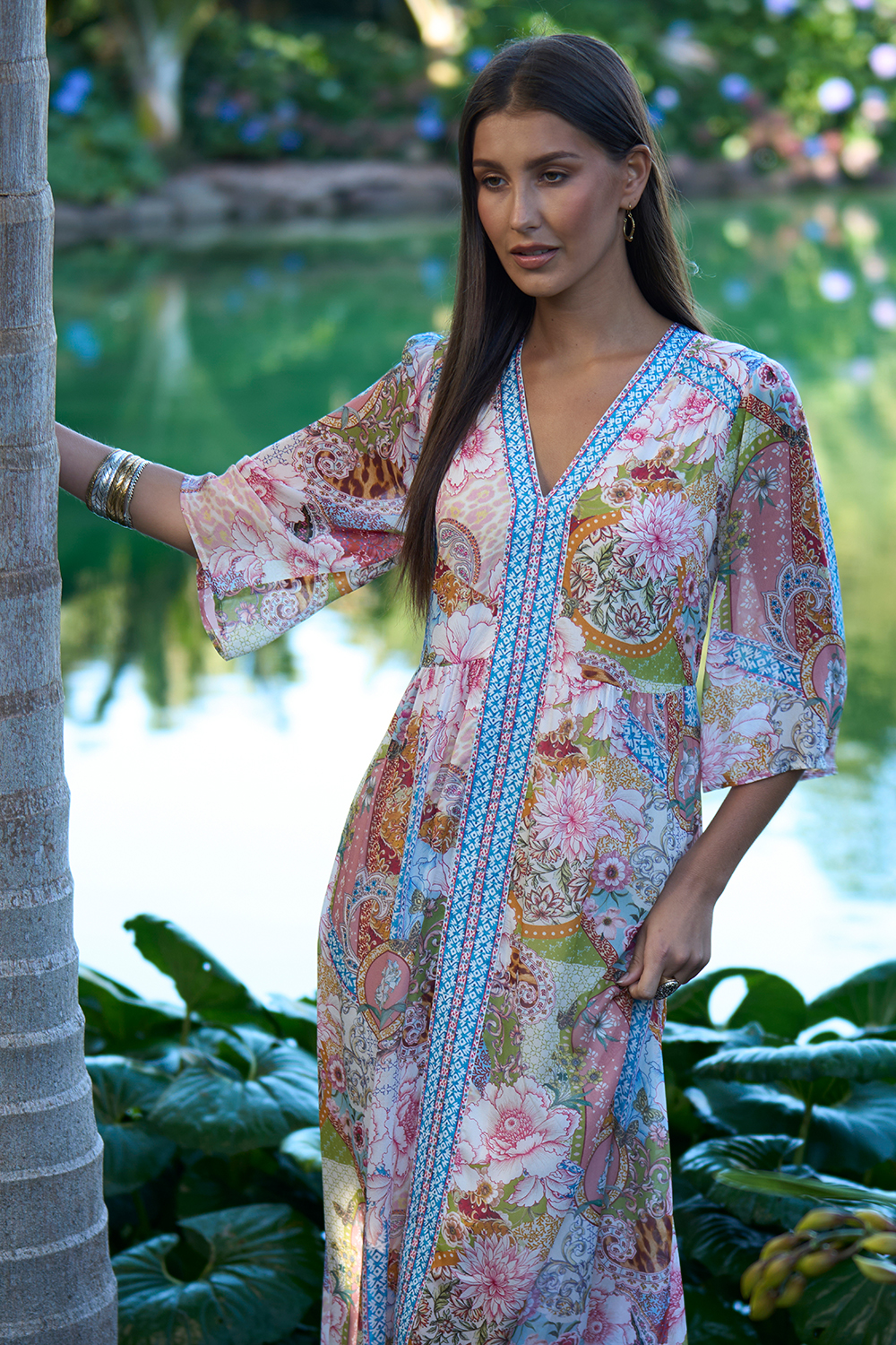 Loobie's Story Dalia Midi Dress - Multi