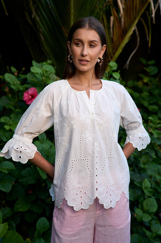 Loobie's Story Dragonfly Top - White