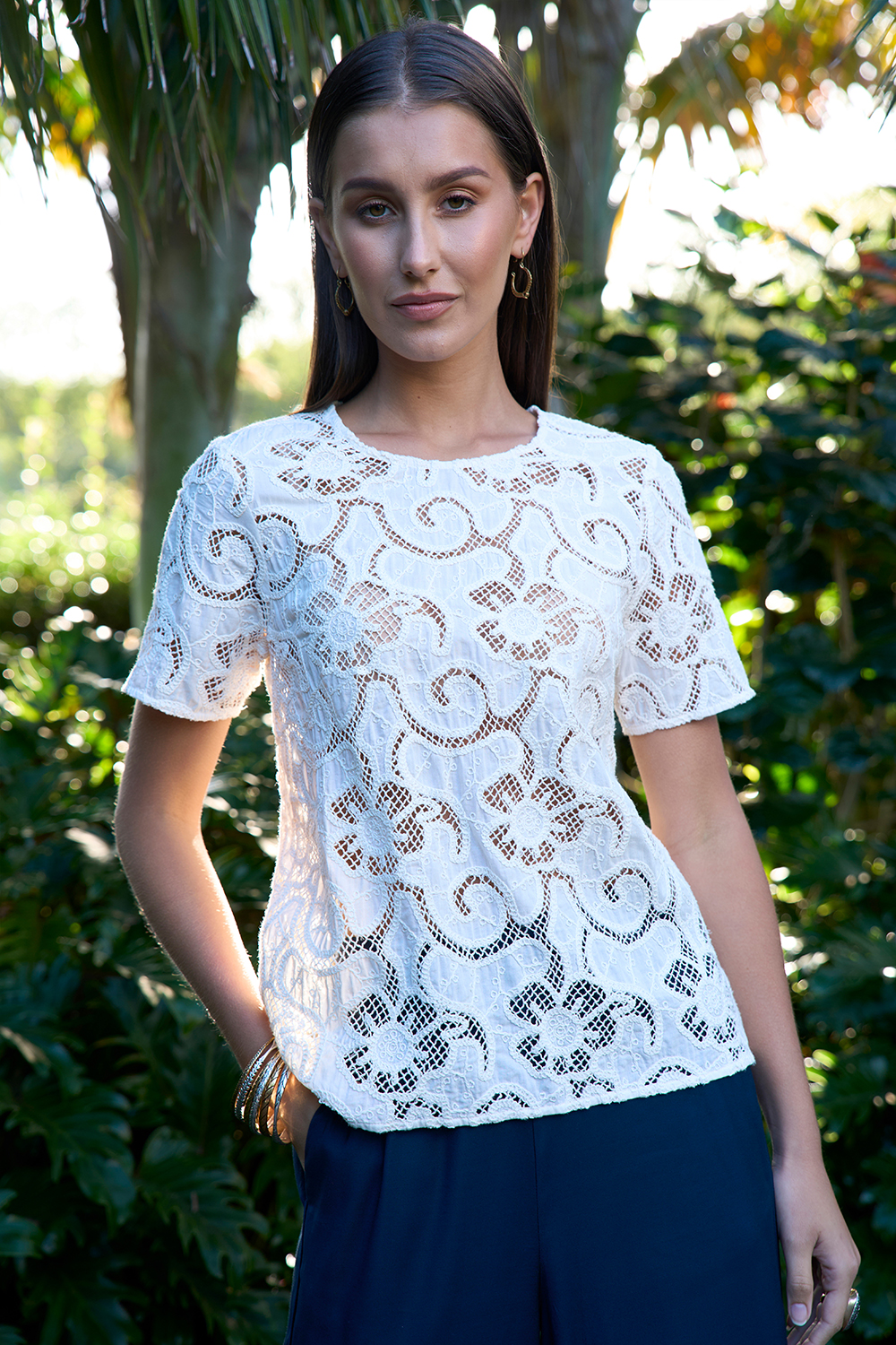 Loobie's Story Moonstone Top - Silk White