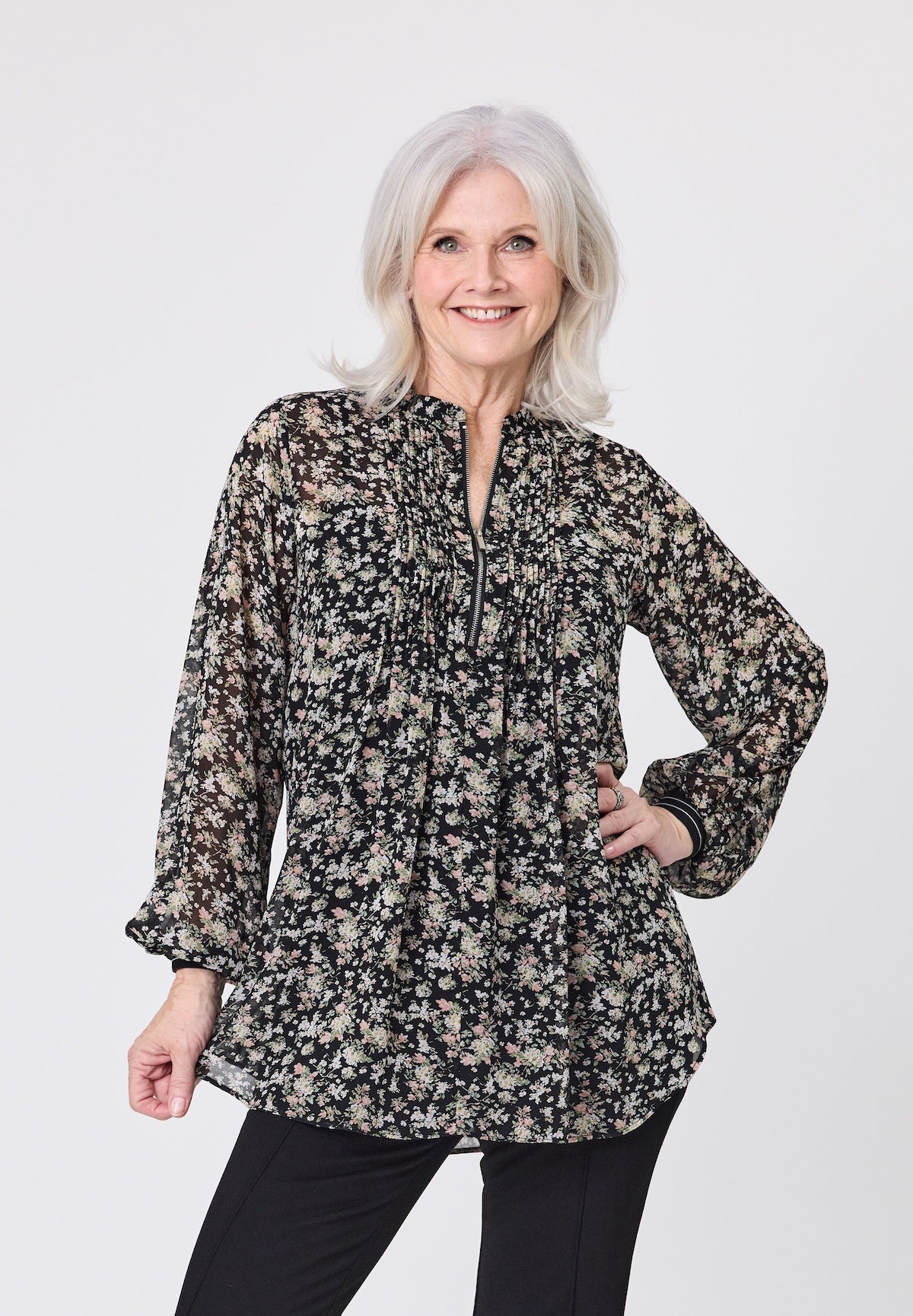 Lemon Tree Liz Top & Singlet - Bouquet Print