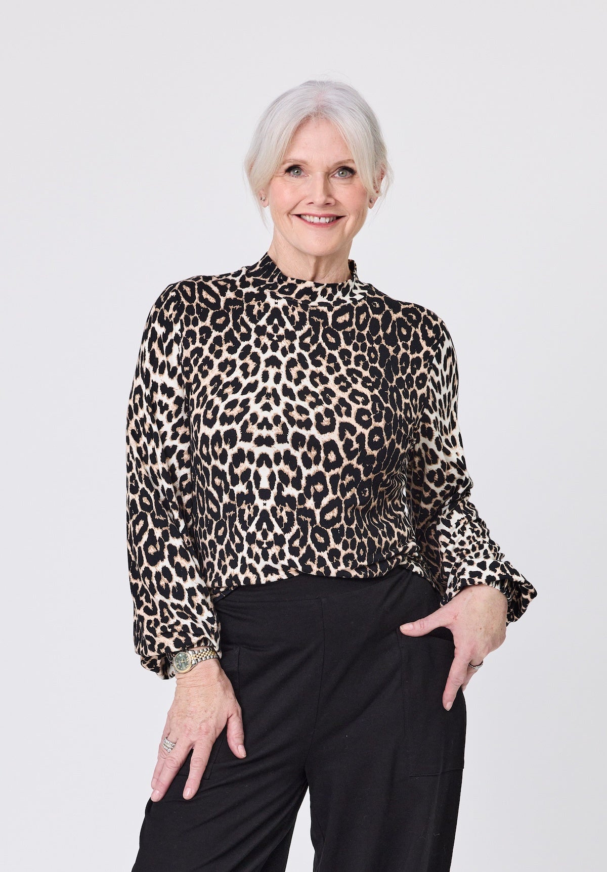 Lemon Tree Evie Top - Leopard Print