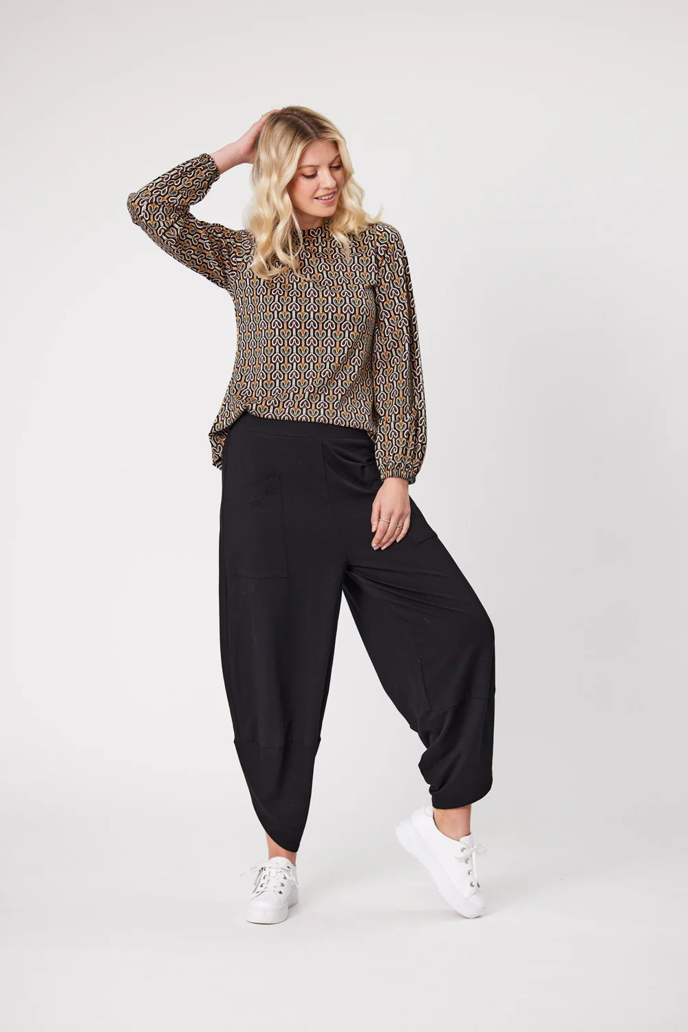 Lemon Tree Evie Top - Geometric