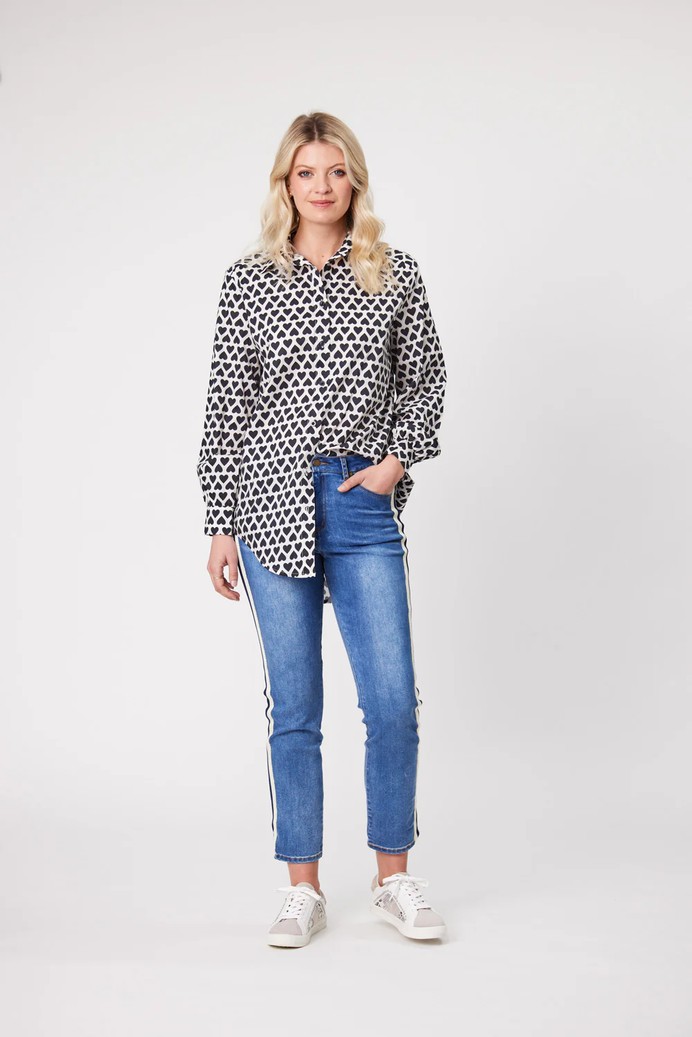 Lemon Tree Gayle Top - Black Hearts