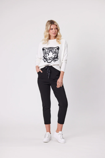 Lemon Tree Tiger Top - White