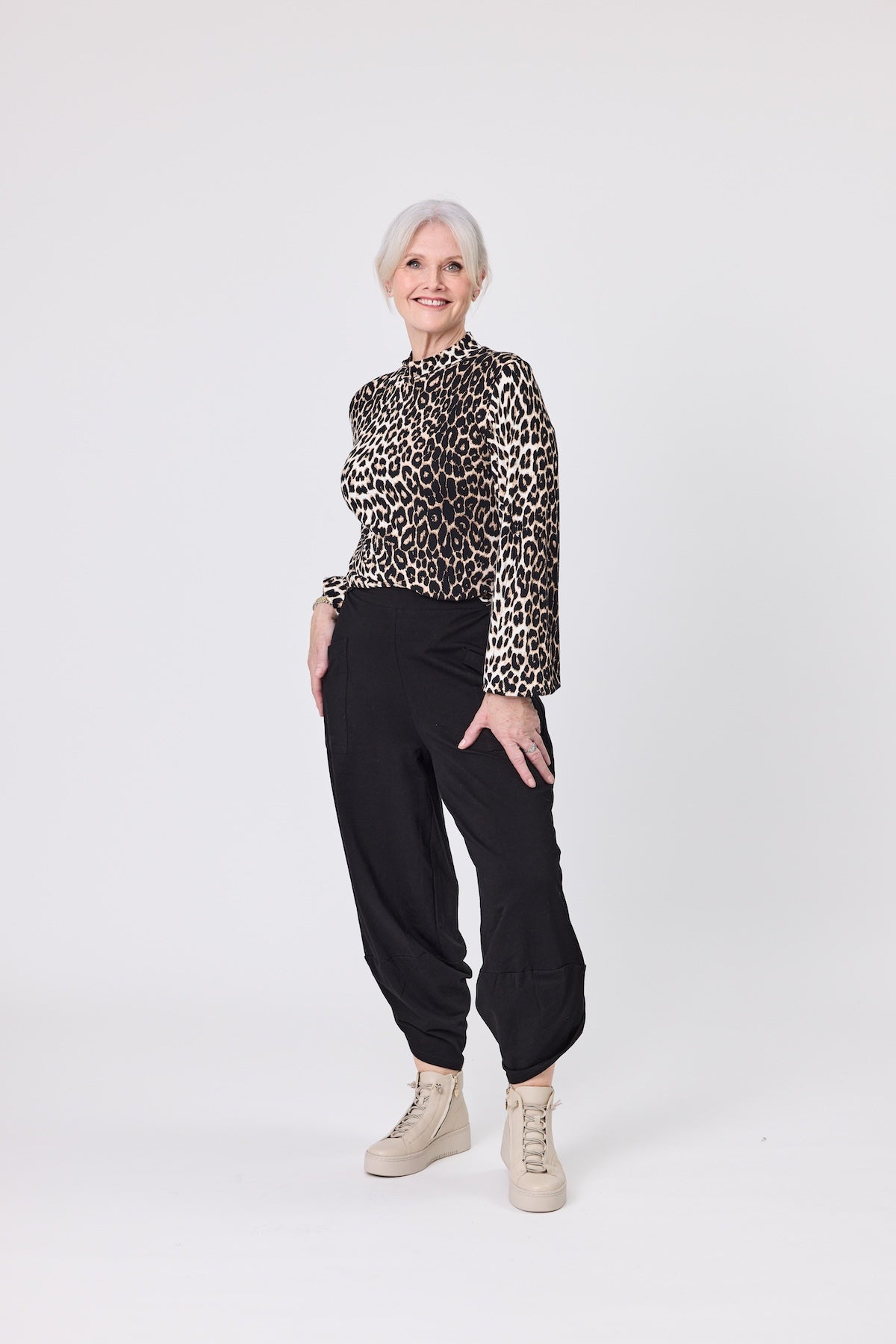 Lemon Tree Evie Top - Leopard Print
