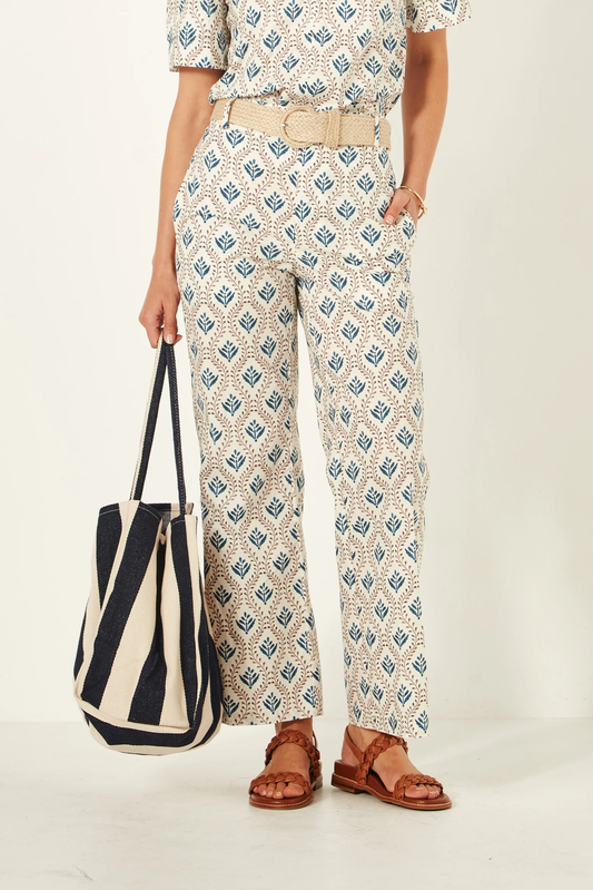 Lemon Tree Vega Pant - White Motif