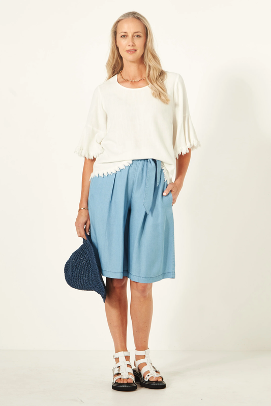 Lemon Tree Blanca Short - Chambray