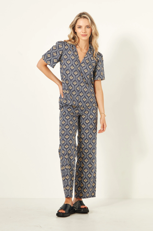 Lemon Tree Vega Pant - Blue Motif