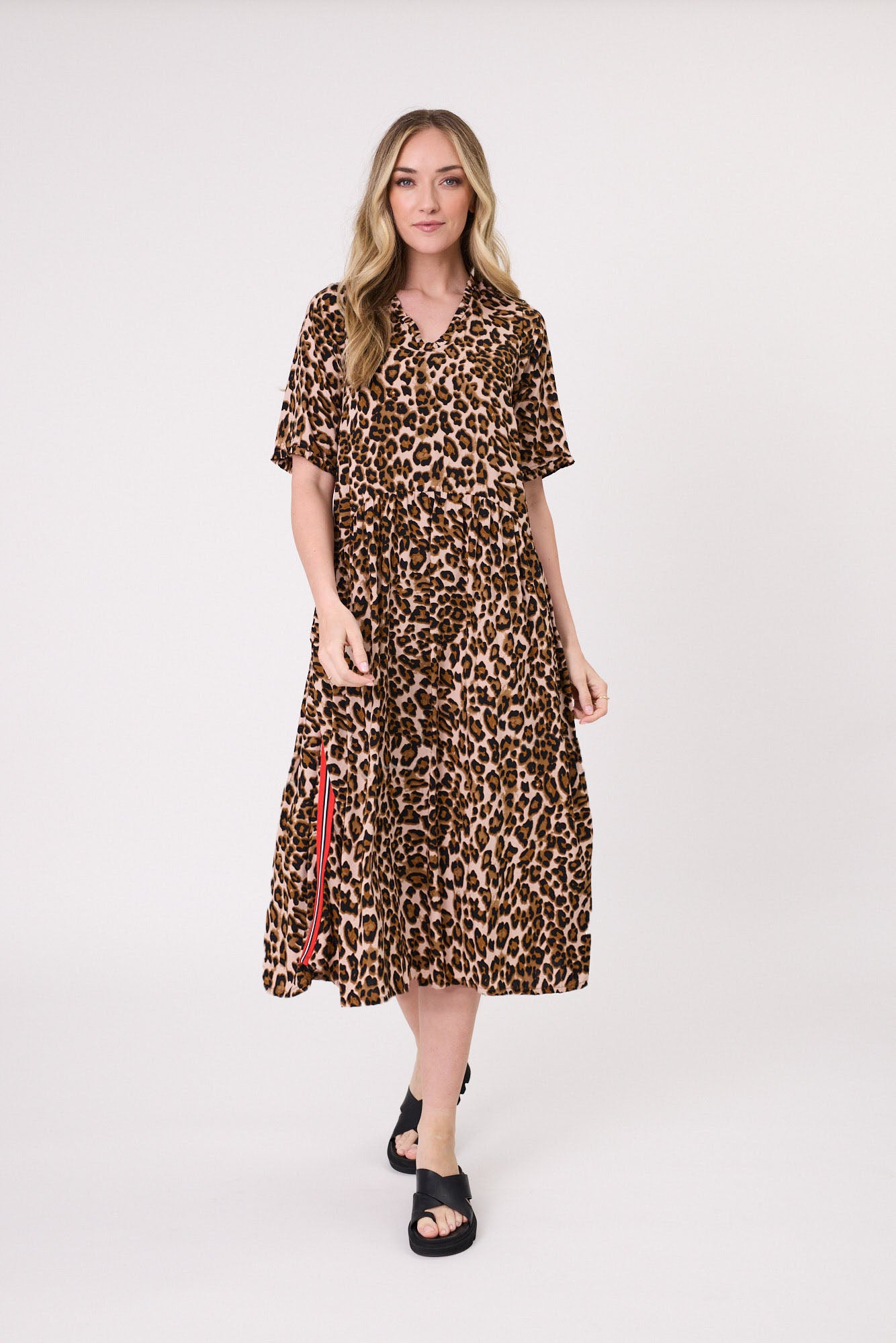 Lemon Tree  Leona Dress - Leopard Print