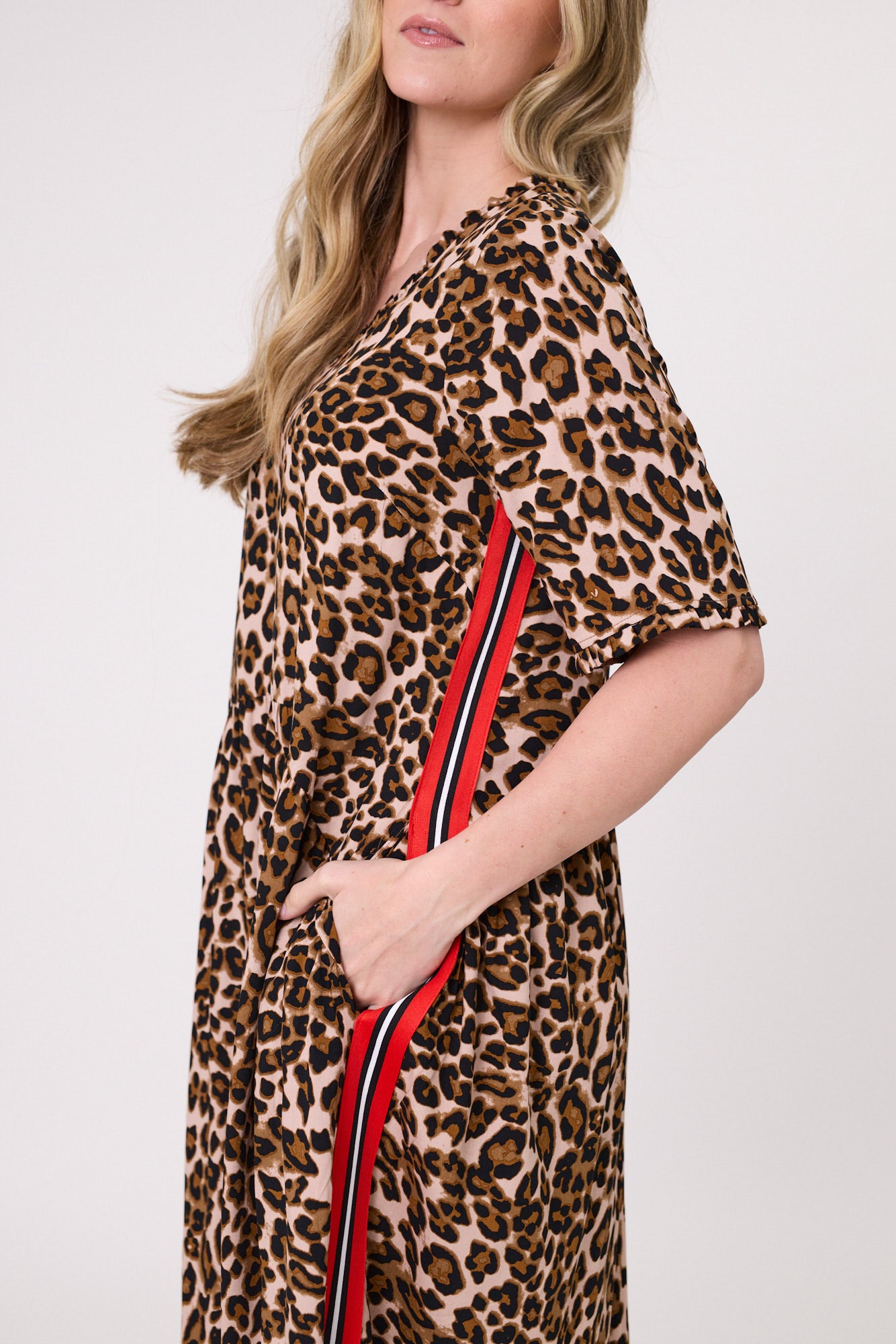 Lemon Tree  Leona Dress - Leopard Print