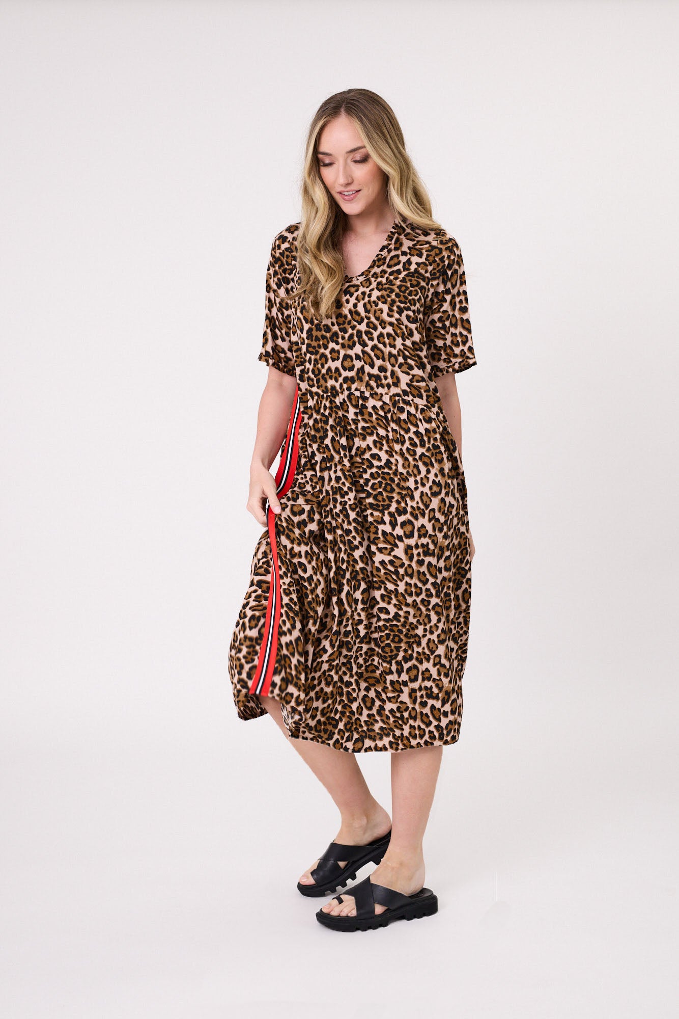 Lemon Tree  Leona Dress - Leopard Print