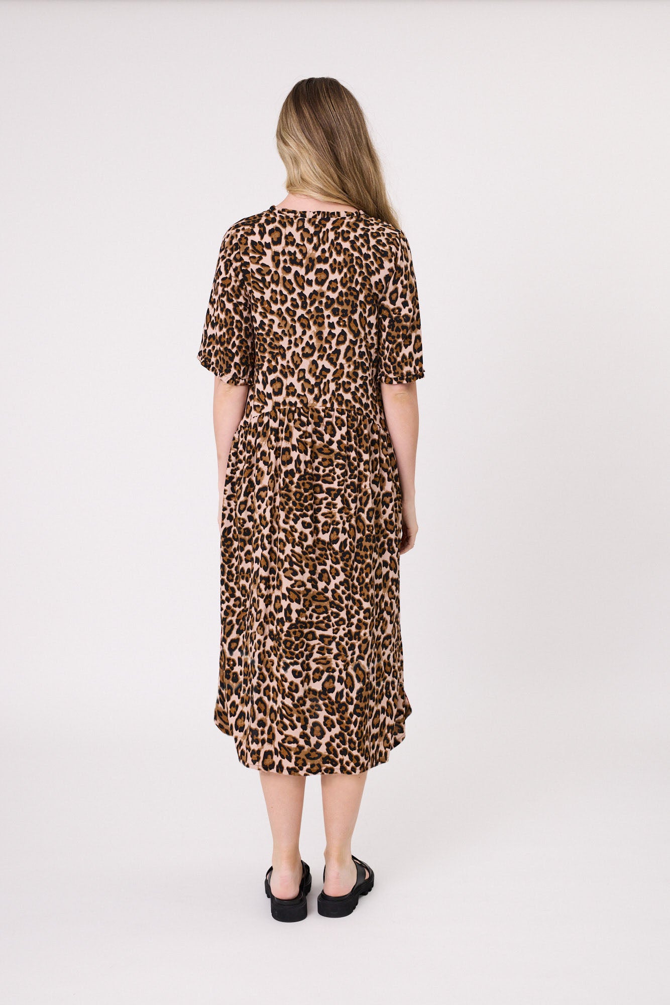 Lemon Tree  Leona Dress - Leopard Print