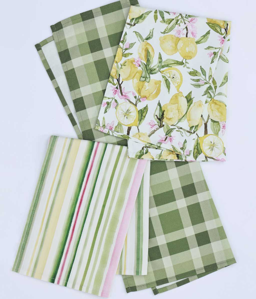 MM Linen Limone Tea Towel Set