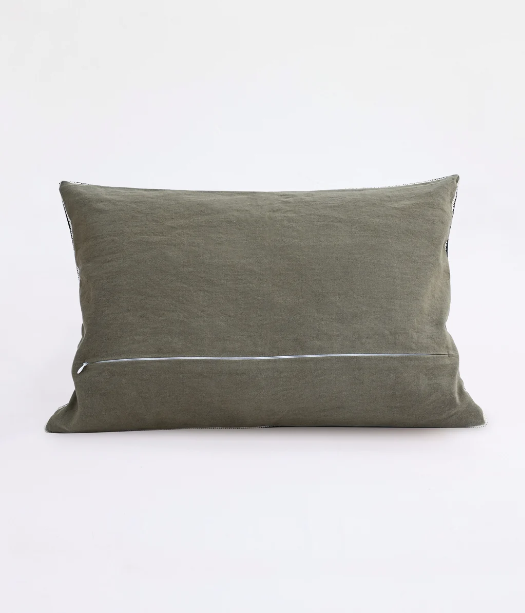 MM Linen Linea Cushion 60x40 - Olive