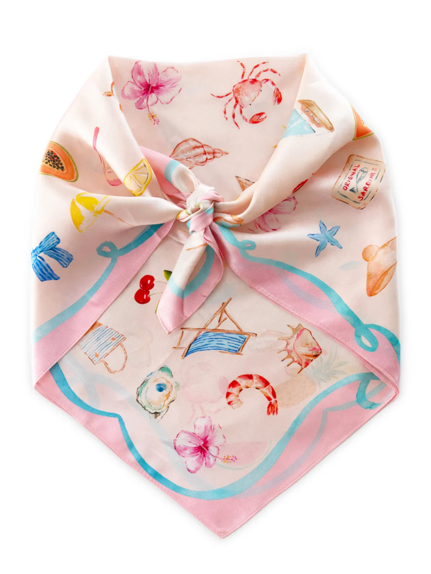 Dark Hampton The DH x Cass Dellar Little Cove Silk Petite Scarf