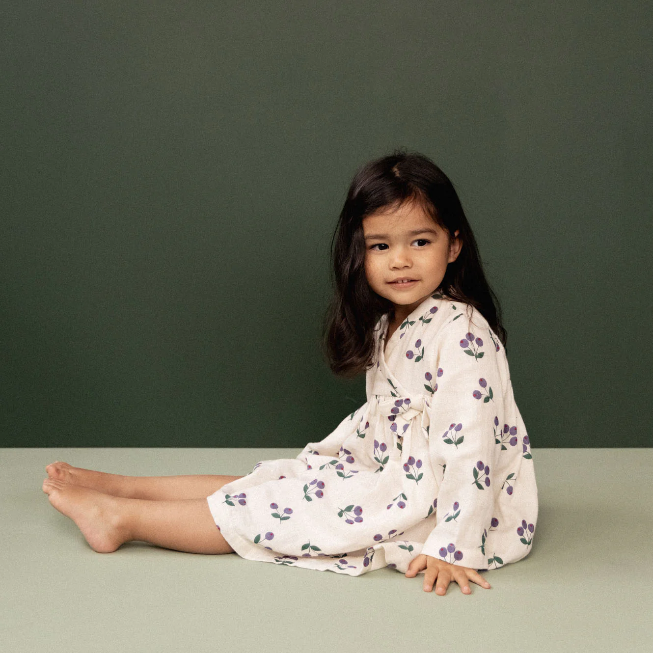 Nature Baby Mabel Dress - Winter Berry Natural Print
