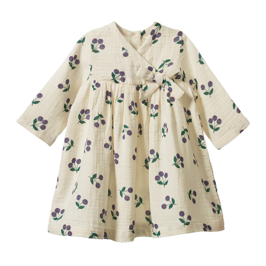 Nature Baby Mabel Dress - Winter Berry Natural Print