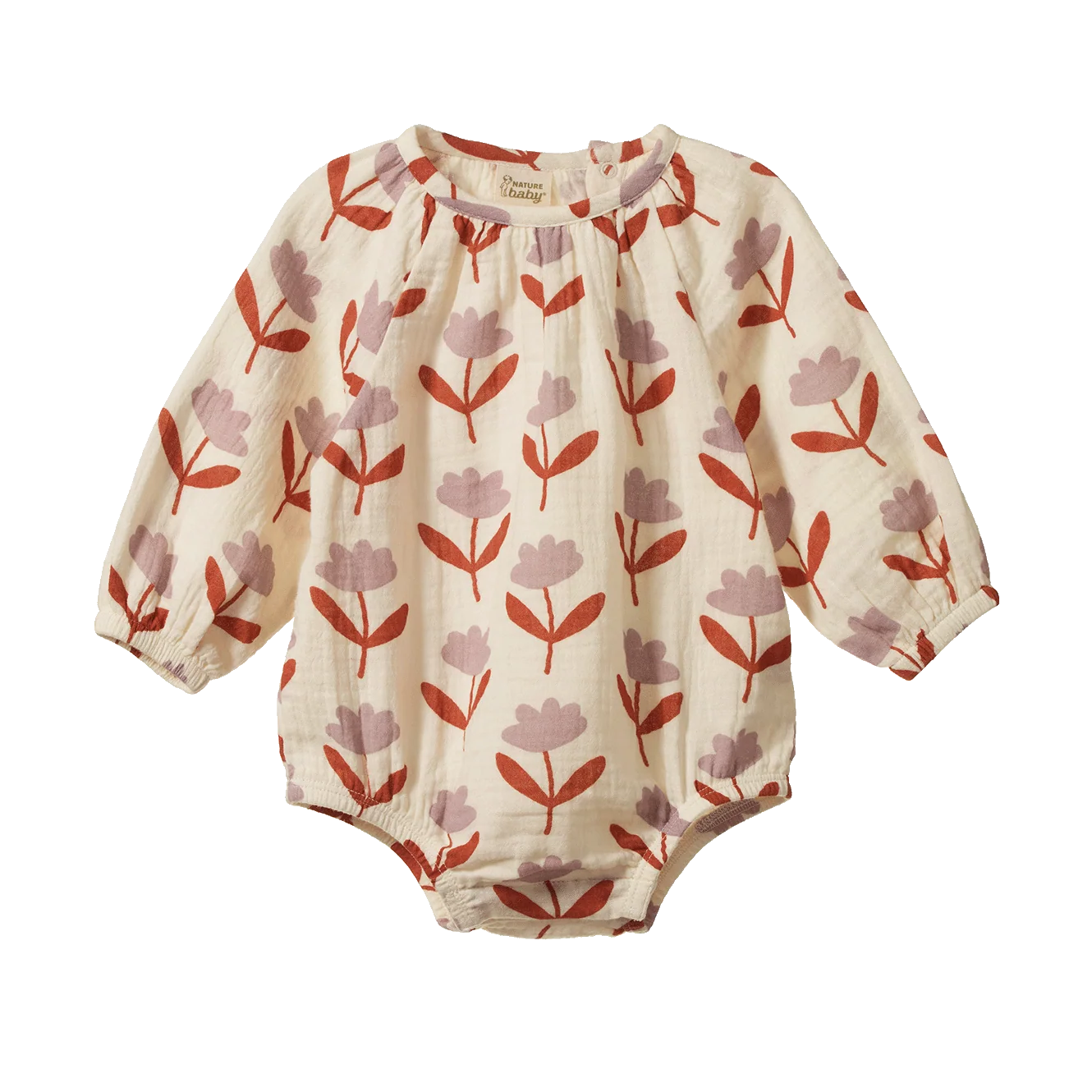 Nature Baby Meadow Bodysuit Muslin - Fleurette Print