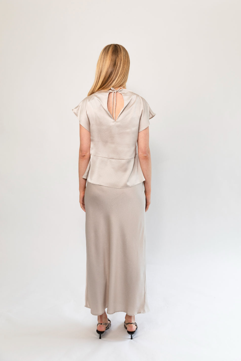 Bruuns Bazaar Acacia Tinja Blouse - Silver Cloud