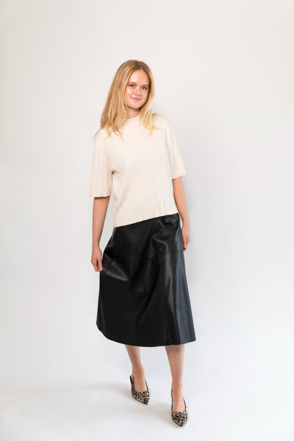 Bruuns Bazaar Anemone Glady Knit - White Cream Melange
