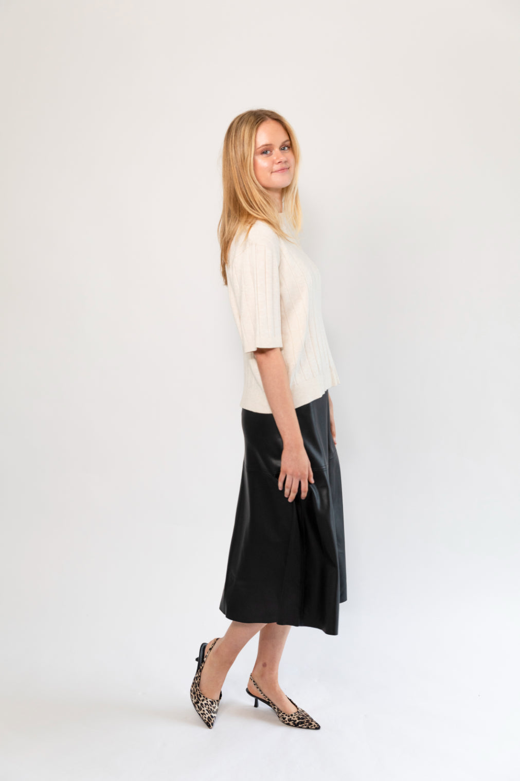 Bruuns Bazaar Anemone Glady Knit - White Cream Melange