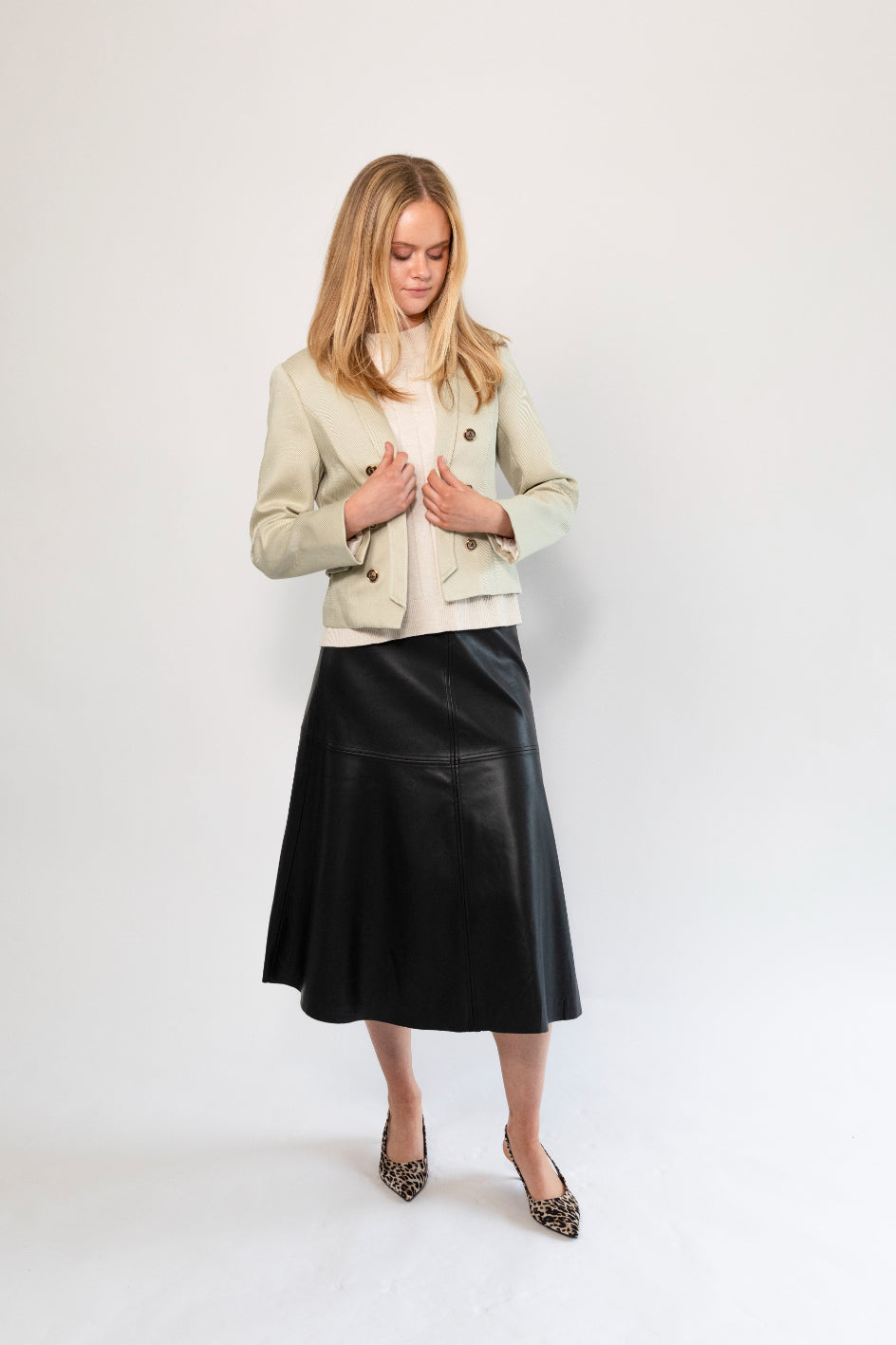 Bruuns Bazaar Anemone Glady Knit - White Cream Melange