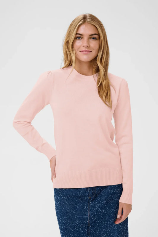 Saint Tropez Mila LS Pullover - Chalk Pink