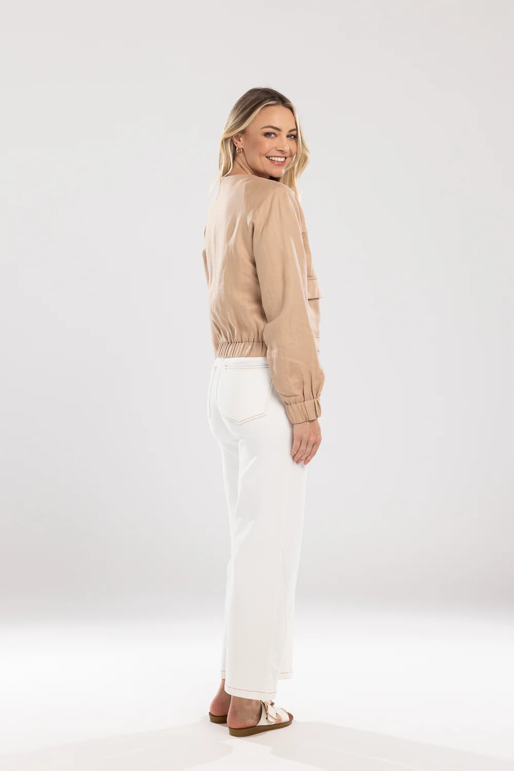 Mi Moso Zip Line Bomber - Taupe