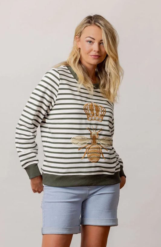 Mi Moso Queen Bee Sweat - Stripe