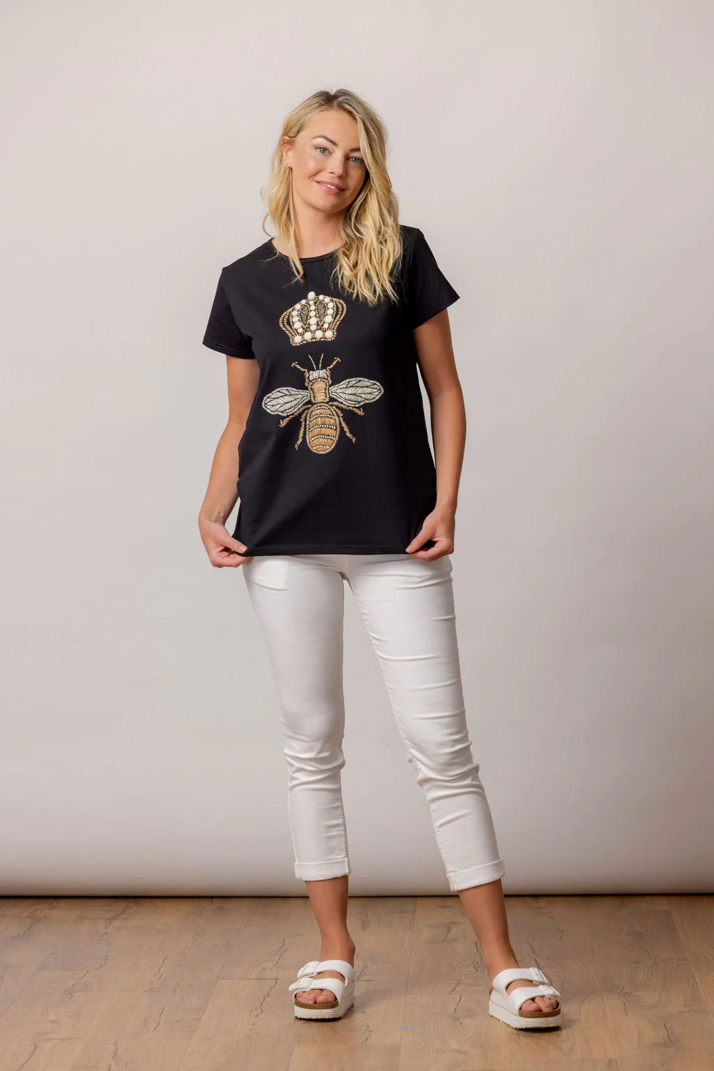 Mi Moso Queen Bee Tee - Black