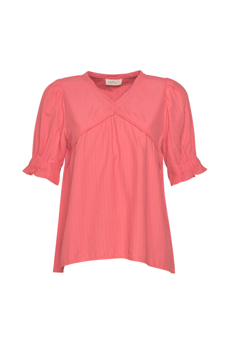 Madly Sweetly Double Spacing Top - Coral