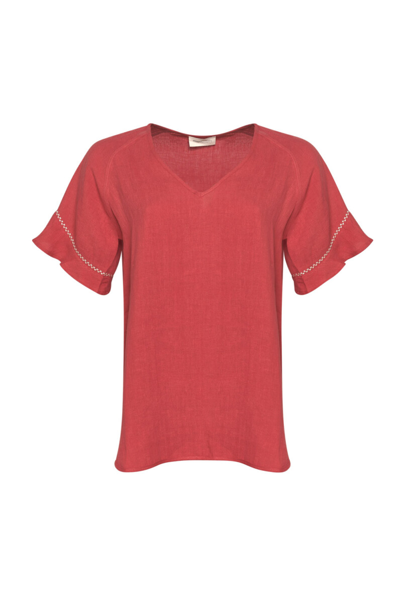Madly Sweetly Whisper Tee - Cranberry