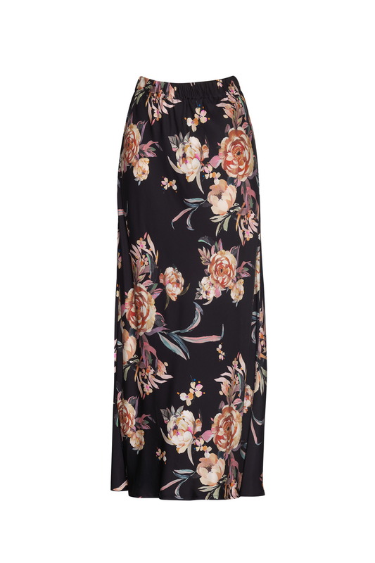 Madly Sweetly Peony Princess Skirt - Black Multi