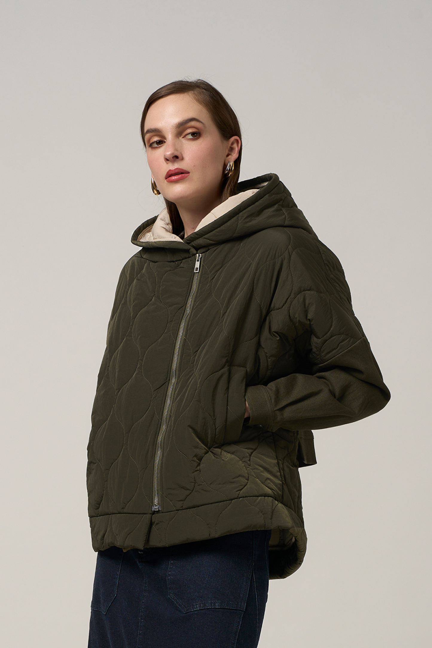 Madly Sweetly Not Quilty Jacket - Khaki