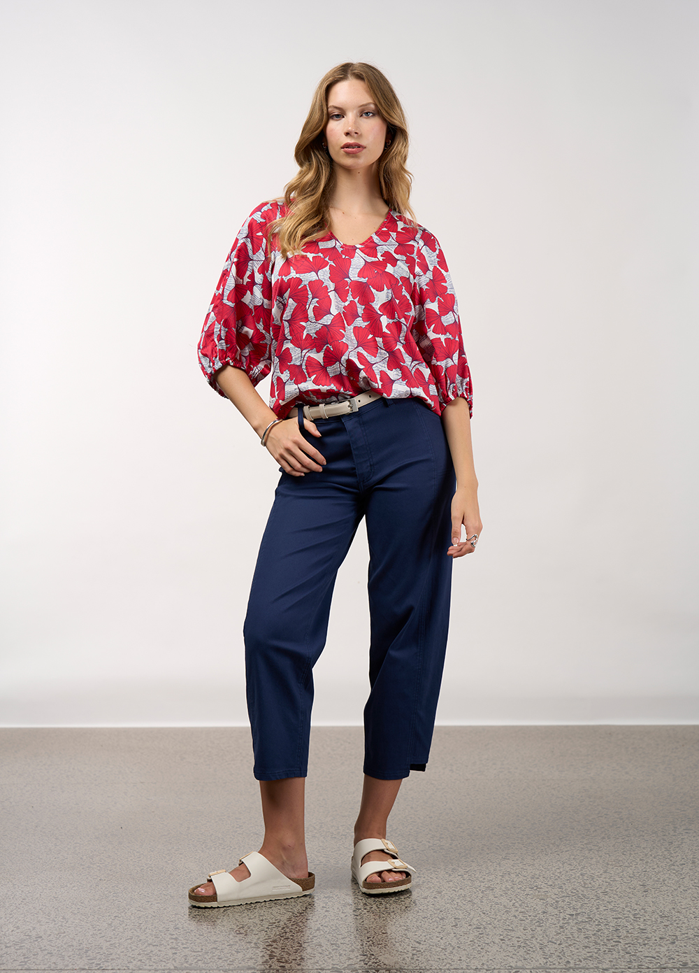Madly Sweetly Take Flight Top - Poppy Multi