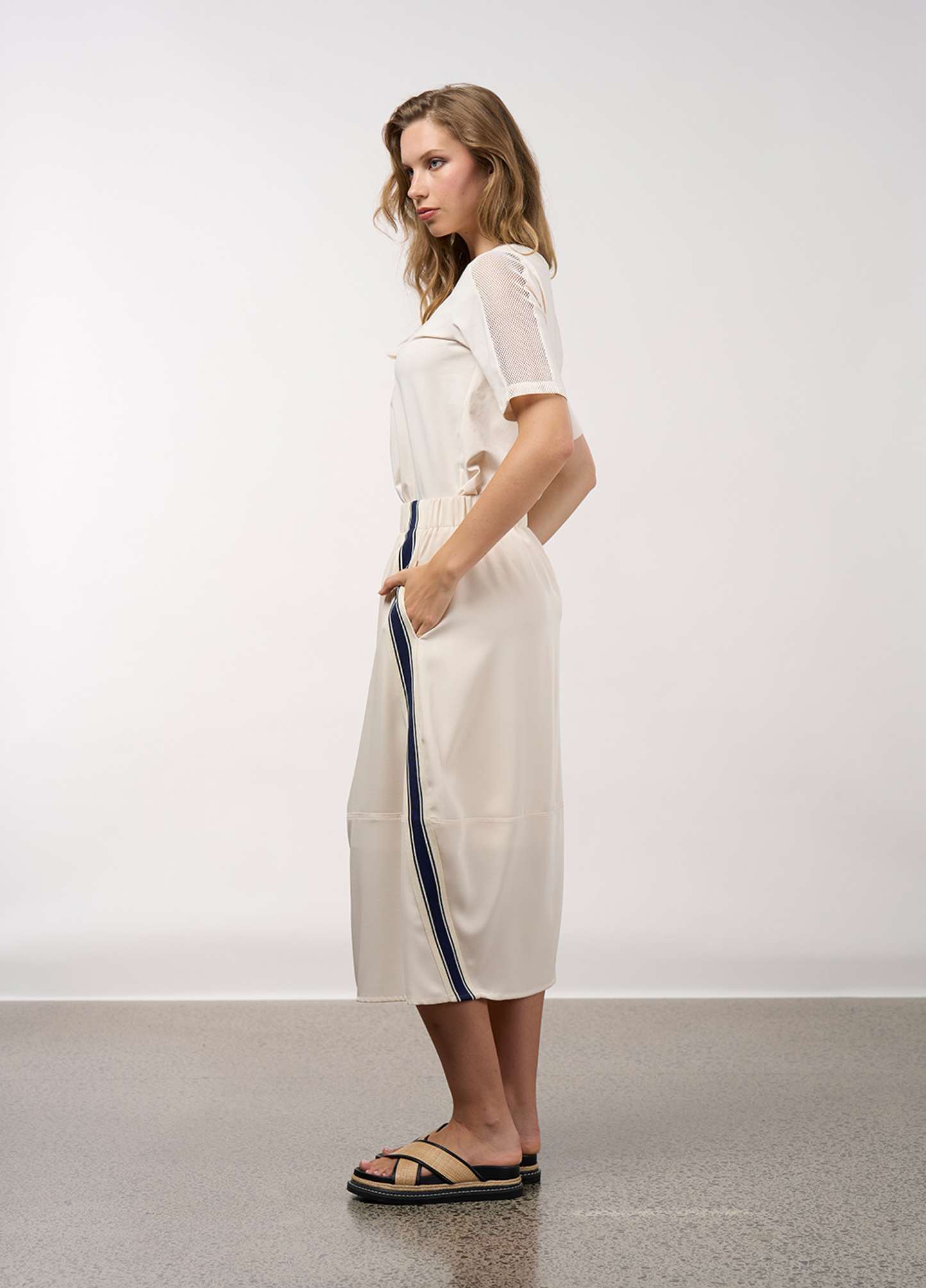 Madly Sweetly Linear Skirt - Vanilla