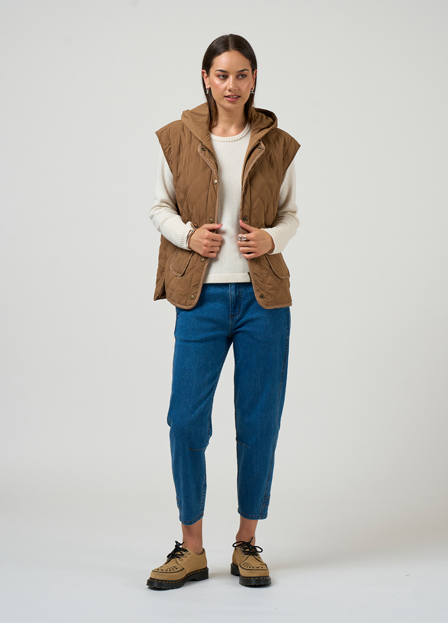 Madly Sweetly Tetris Jacket - Mocha