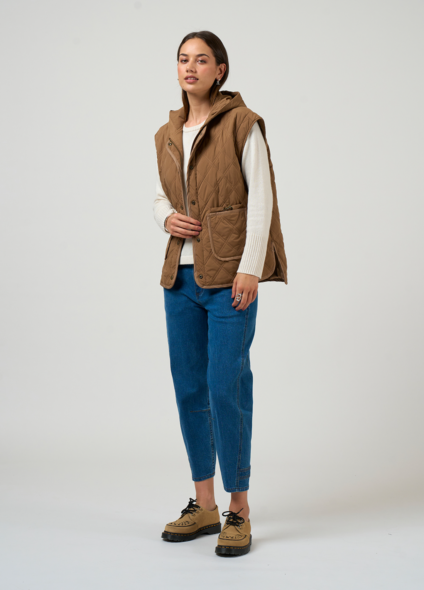 Madly Sweetly Tetris Jacket - Mocha