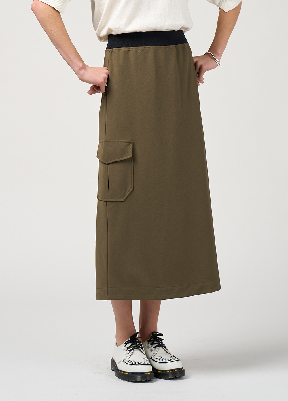 Madly Sweetly Cavalry Skirt - Khaki